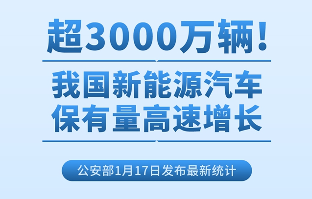 超3000萬輛！我國新能源汽車保有量高速增長